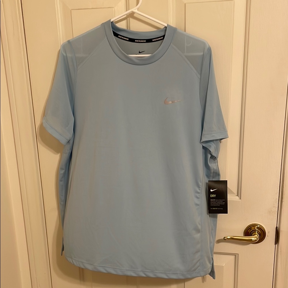 Nike Women’s Sky Blue Short Sleeve Dri-Fit Running Tee